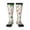 3 Black, variant on Winter Christmas And New Year Deer print thigh-high socks, crafted for both men and women with a stretchy, high-opaque design perfect for daily wear