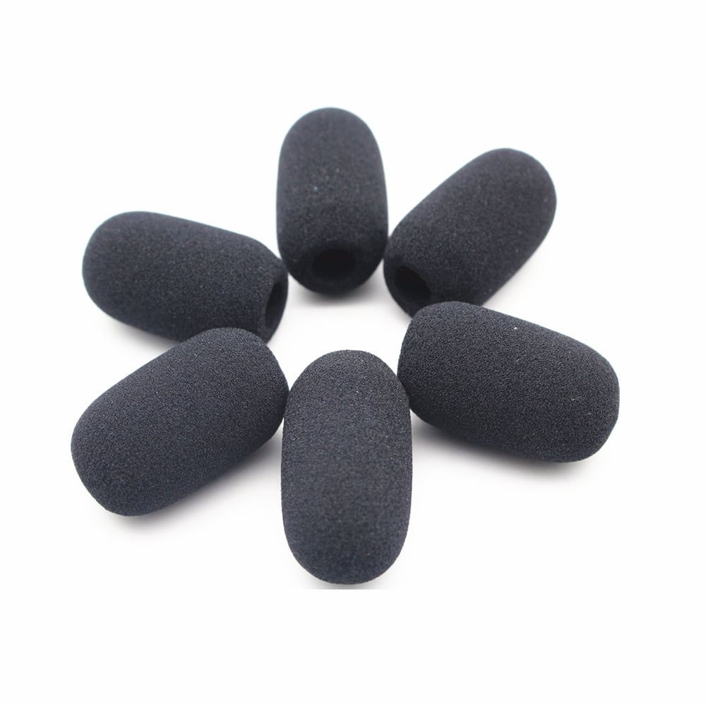 Saidbuds 6 Pack Dense Mic Foam Covers Microphone Foam Windscreens for Lightspeed Zulu Astro A50s