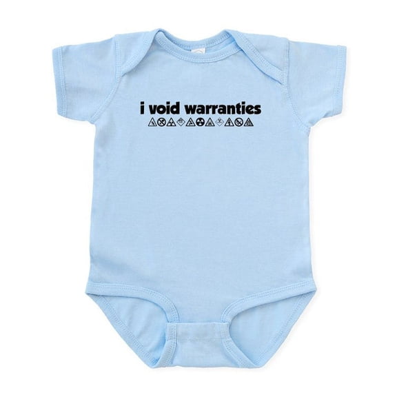 CafePress - I Void Warranties Infant Bodysuit - Baby Light Bodysuit, Size Newborn - 24 Months