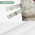 thumbnail image 6 of White Chicken Rustic Tie Up Valance Curtains for Windows, Kitchen Curtains Window Shades, Vintage Floral Oil Painting Light Filtering Roman Curtain Valances for Bedroom/Bathroom/Cafe 42"x12", 6 of 9