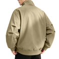 thumbnail image 4 of Lightweight Track Jackets for Men Casual Loose Fit Windbreaker Stylish Light Fall Spring Golf Work Dress Business Coat with Side Pocket, 4 of 7