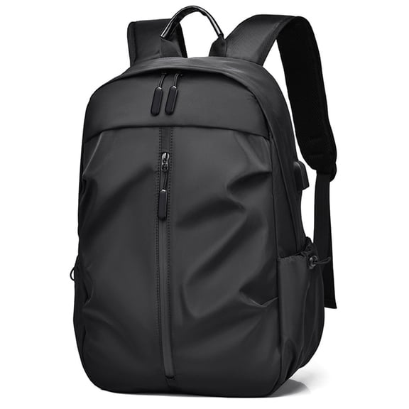 Black Casual Backpack Hiking Shoulder Daypack Rucksack Laptop Bag