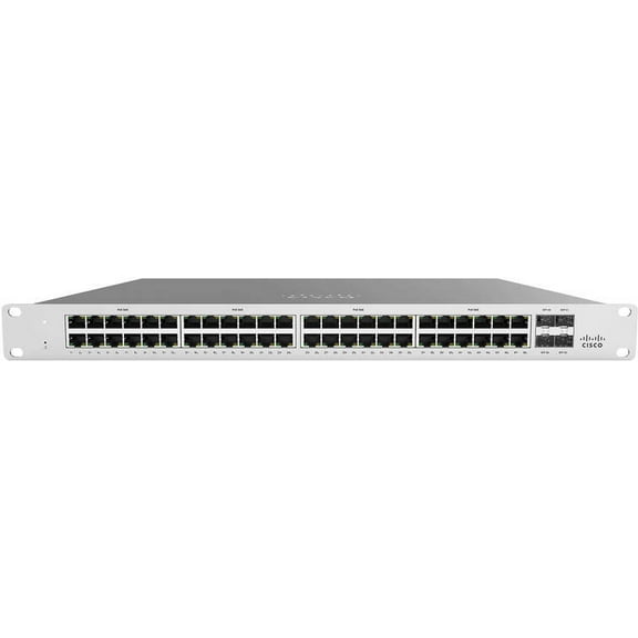 Cisco Meraki MS120-48LP-HW 48-Port PoE Managed Ethernet Switch – 740W PoE Budget, 4x 1G SFP Uplinks – New Sealed