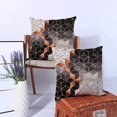 thumbnail image 3 of Juego de 2, fundas de almohada decorativas para el hogar, con estampado geométrico colorido, acogedoras y suaves, fundas de cojín para sofá, cama, sofá, granja, manual, 18 x 18 pulgadas, solo funda,, 3 of 4
