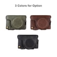 thumbnail image 2 of Portable Camera Case Synthetic Leather Camera Carry Bag with Shoulder Strap Replacement for Fujifilm X100V/ X100F Camera, 2 of 7