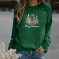 thumbnail image 5 of Craaazy Women's Christmas Shirt Long Sleeve Merry Christmas Sweatshirts Casual Pullover Tops Gifts, 5 of 9