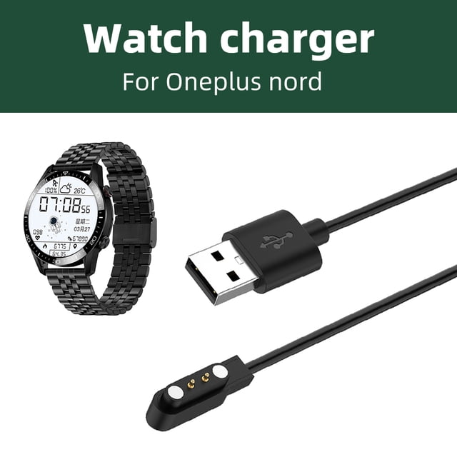 Cargador Adaptador Smart Watch 5V Cargador Magnético USB para One Plus Nord (60cm)