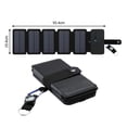 thumbnail image 1 of Foldable USB Solar Panel Monocrystal Solar Cell Folding Waterproof 5 Panels Outdoor Portable Mobile Phone Power Battery Charger ,Easy to Install, 1 of 7