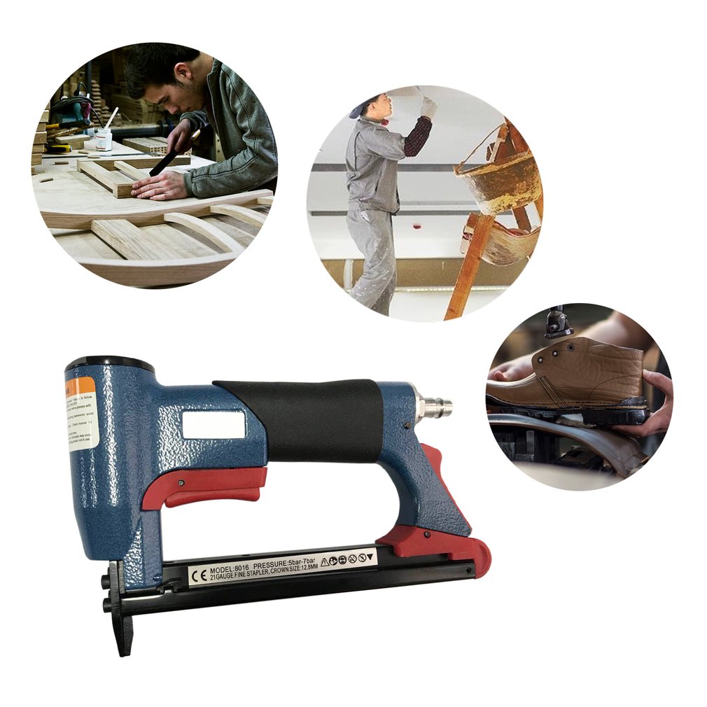 1/2" Fine Crown Nail Pneumatic Air Stapler Nailer Nail Staple Stapling