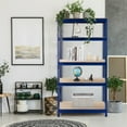 thumbnail image 3 of Costway 4 PCS 5-Tier Metal Storage Shelves 73" Garage Rack W/ Shelves Blue, 3 of 10