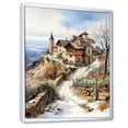 thumbnail image 2 of Designart "Vineyard In Winter Splendor IV" Vineyard Floater Framed Canvas Art Print, 2 of 5