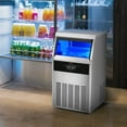 thumbnail image 3 of VEVOR Commercial Ice Maker 110-120lbs/24h with 33lbs Bin and Electric Water Drain Pump, Clear Cube, Stainless Steel Construction, Auto Operation, 3 of 10