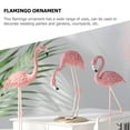 thumbnail image 6 of GOOHOCHY Flamingo Statue Decor Made of Resin for Indoor Decor Assorted Color Lightweight and 3 Pieces, 6 of 8
