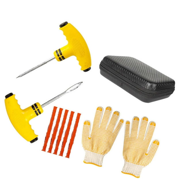 S SERENABLE Generic Accessories Tyre Puncture Repair for ATV Roadside Emergency SUV 5 Piece