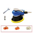 thumbnail image 1 of 5" Non-Dust-Absorbing Matte Surface Circular Pneumatic Sandpaper Random Orbital Air Sander Polished Grinding Machine ,Wide Use, 1 of 6