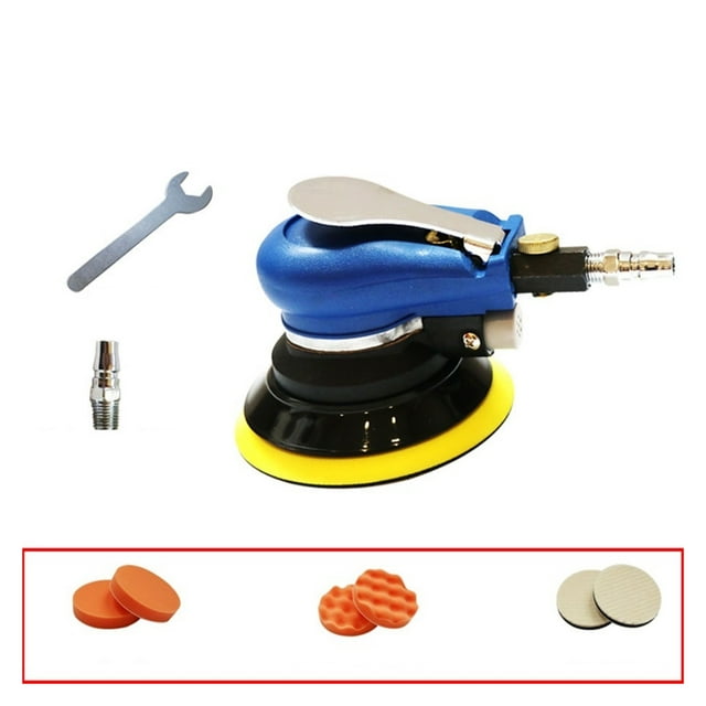 5" Non-Dust-Absorbing Matte Surface Circular Pneumatic Sandpaper Random Orbital Air Sander Polished Grinding Machine ,Wide Use