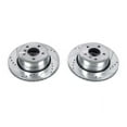 thumbnail image 2 of Power Stop Rear Pair of Drilled and Slotted Brake Rotors EBR1022XPR, 2 of 4