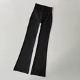 thumbnail image 2 of Compresión de cintura alta sin líneas incorrectas, Micro acampanado, ropa para Yoga al aire libre, pantalones elásticos sin costuras para Fitness, mallas de elevación, 2 of 6