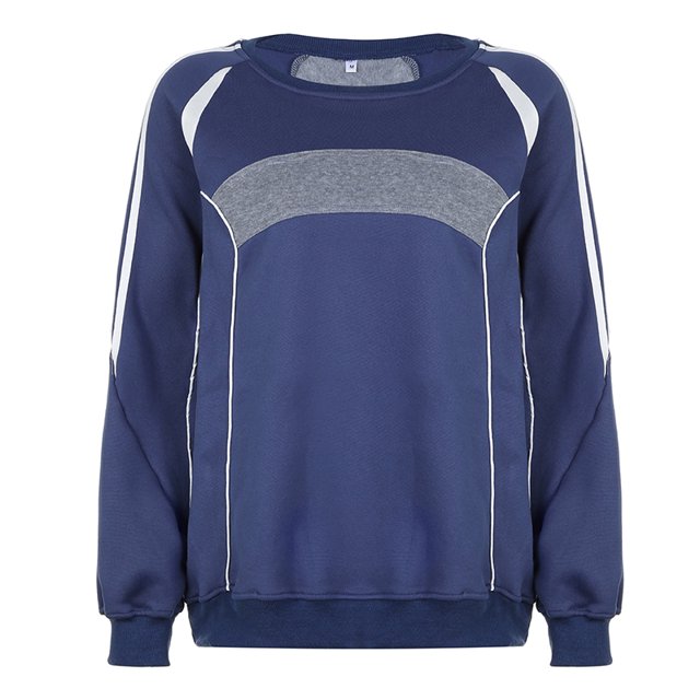 Sudadera con capucha vintage para mujer, moda de manga larga, cuello redondo, estilo preppy, estilo Harajuku, informal, holgada, ropa de calle