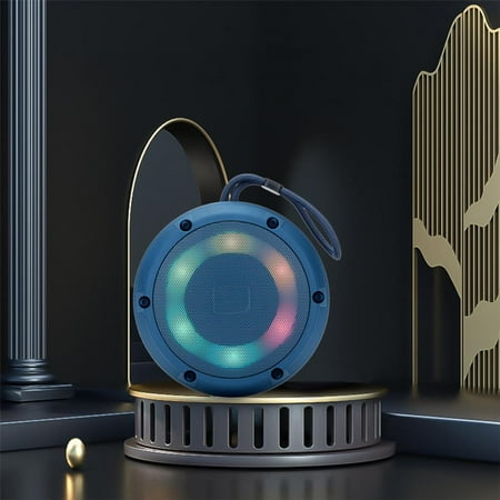 yilyih Outdoor Colorful Light Bluetooth Speaker Wireless Portable Pendant Mini Travel Speaker with Subwoofer Enhanced Bass Built in Mic for Sports Beach Hiking Camping Mountaineering