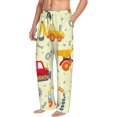 thumbnail image 2 of Daiia Heavy Equipment Men's Sleep Pant with Pockets and Drawstring,Pajama Pants-Medium, 2 of 9