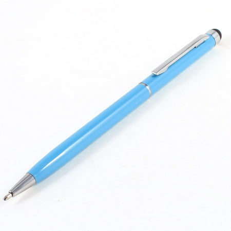 Unique Bargains Light Blue Case Capacitive Touch Screen Stylus Pen Ballpoint for Smartphone