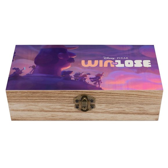 Ganar o Perder Caja Organizadora de Madera Rústica - Caja Decorativa Multifuncional para Escritorio, Hogar, Oficina, Joyas y Manualidades