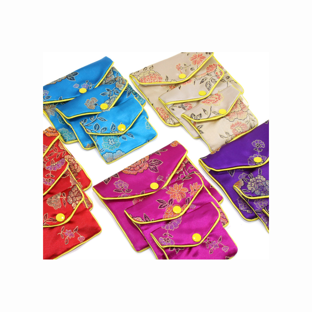 Details about   Heavy Duty 15 Pcs Jewelry Silk Purse Pouch Brocade Gift Bags Mix Colors Large 