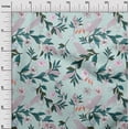 thumbnail image 3 of oneOone Cotton Flex Light Mint Green Fabric Floral Sewing Craft Projects Fabric Prints By Yard 40 Inch Wide, 3 of 4