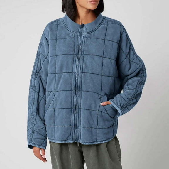 AOOCHASLIY Valentine's Day Women Coat Fashion Women Pockets Versatile Long Sleeve Solid Casual Outwear Jackets Zipper Coat