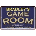 thumbnail image 1 of BRADLEY'S Blue Game Room Sign Metal 12 x 18 Matte Finish Metal 112180002044, 1 of 1