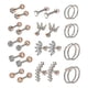 thumbnail image 1 of 13 pairs 16g earrings 8mm 6mm Tragus Barbell rose gold, 1 of 2