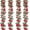 Red, variant on 4Pcs(32 FT) Artificial Rose Vine Fake Flower Garland Hanging Rose Ivy Hanging Baskets Wedding Arch Garden Background Decor (Red)