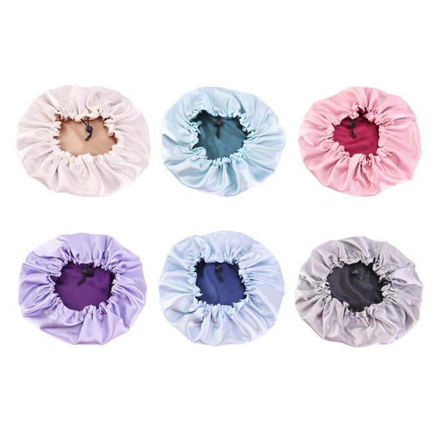 Gorra de Sueño reversible Yuyangstore Satin 6 piezas para Mujeres