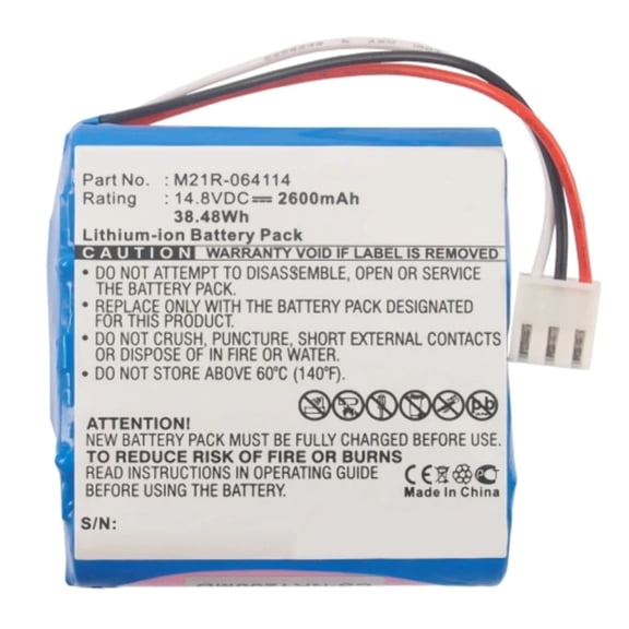 Batteries N Accessories BNA-WB-L9442 Medical Battery - Li-ion, 14.8V, 2600mAh, Ultra High Capacity - Replacement for Nihon Kohden M21R-064114 Battery