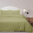 thumbnail image 2 of ROYALE LINENS Sage Green Duvet Cover Queen Size - Queen Duvet Cover Set - 3 Piece Double Brushed Queen Duvet Covers with Zipper Closure, 1 Duvet Cover 90x90 inches & 2 Pillow Shams (Queen, SageGreen), 2 of 8