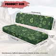 thumbnail image 7 of FKELYI St.Patrick's Day Clover Leaf Print Mule Bench Seat Cover 2 Pcs Set Dustproof UTV Seat Cover Compatible with Kawasaki Mule 600/610 Anti-Scratch Seats Protector Decor, 7 of 7