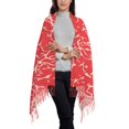 thumbnail image 2 of Honeii Beef2 Print Scarf Oversized Scarf Tassel Fall Winter Thick Scarf Warm Shawl Women,Women's Scarves & Wraps, 2 of 8