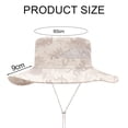 thumbnail image 2 of Sombrero de pescador con sombrilla de poliéster de 60 cm de circunferencia para hombres y mujeres, resistente al desgaste, impermeable, color camuflaje, 2 of 6