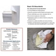 thumbnail image 4 of Brady Sorbent Pad, 34 gal, 15 in x 17 in, Oil, White, 200 PK BPO200, 4 of 4