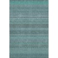 thumbnail image 2 of Addison Rugs Mayfield Washable Transitional Stripes Turquoise Rectangle Rug, 5' x 7'6", 2 of 6