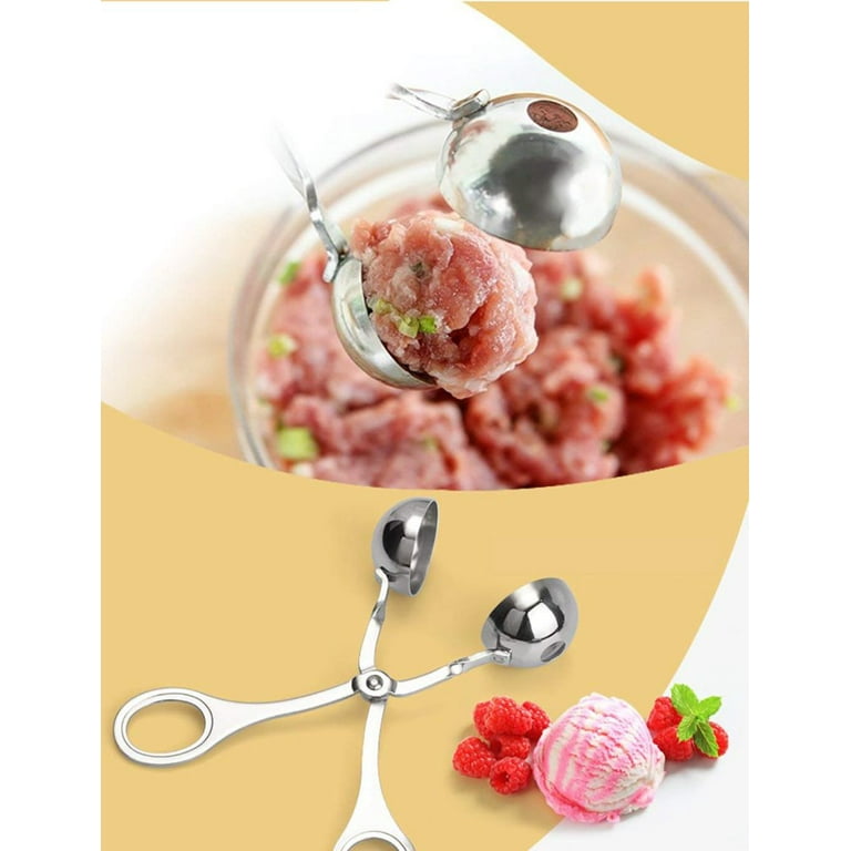 1pc Stainless Steel Meatball Maker, Meatball Scoop, Meatball Tongs