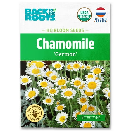 Back to the Roots Organic Chamomile 'German', 1 Seed packet