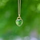 thumbnail image 1 of Collar de clavícula con cadena de plata de ley 925, regalo para mujer, colgante de corazón de jade verde de alta calidad para mujer, joyería, 1 of 5