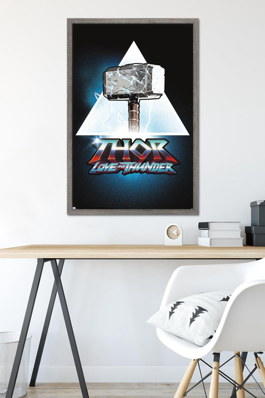 Marvel Thor: Love and Thunder - Logo Wall Poster, 22.375" x 34" Framed