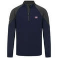 thumbnail image 2 of Men's Levelwear Navy Montreal Canadiens Cadet Insignia Core Quarter-Zip Pullover Top, 2 of 3
