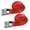 Red, variant on Mega Cargo Control 1" x 5' Endless Cam Buckle Lashing Straps, Adjustable Roof Rack, Bundling Tie Downs - 2- Pack, Blue
