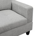 thumbnail image 5 of Hommoo Couch Sofa Set, Modern L-Shaped Sofa Living Room Furniture Set, Chenille Finish Sectional Sofa Set for Apartment, off-White(Without Ottoman), 5 of 8