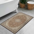 thumbnail image 4 of Washable Vintage Kitchen Mat 31"x20" Non Slip Soft Plush Low Profile Kitchen Rug, Distressed Medallion Oriental Style Sink Mat for Laundry Room Bedroom Office, 4 of 6