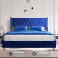 Jocisland King Bed Frame Low Profile Platform Bed Upholstered Bed Frame